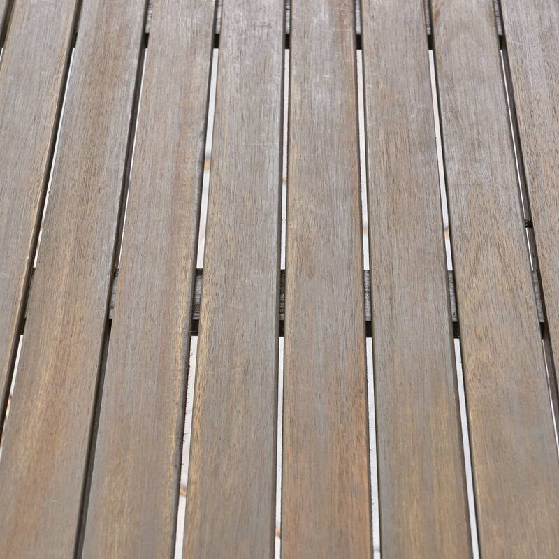 simple and sleek acacia wood dining table