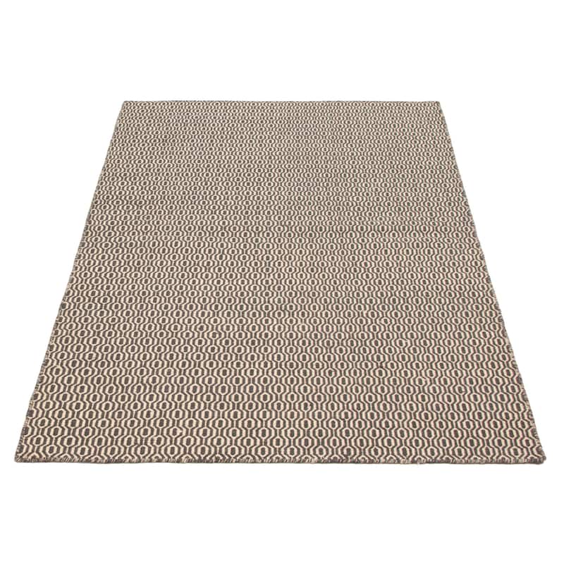 Nevada Grey Kilim 5'2" x 7'3" - 5'2 x 7'3