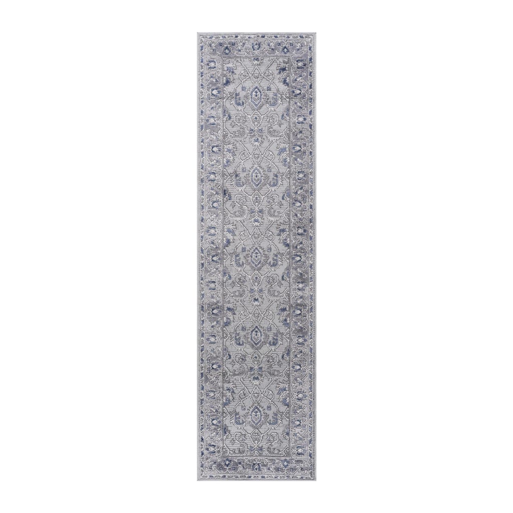 LOOM & LUXE Collection 2X8 Medallion Indoor/Outdoor Area Rug - 96" D x 26" W x 0.35" H