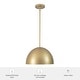 preview thumbnail 6 of 5, Hunter Erling 1-Light Medium Pendant - Kitchen, Dining Room, Entry - Modern, Transitional