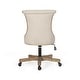 preview thumbnail 61 of 66, Coulee Upholstered Roll Back Swivel Office Chair by Christopher Knight Home - 24.75" L x 27.75" W x 35.50-40.00" H