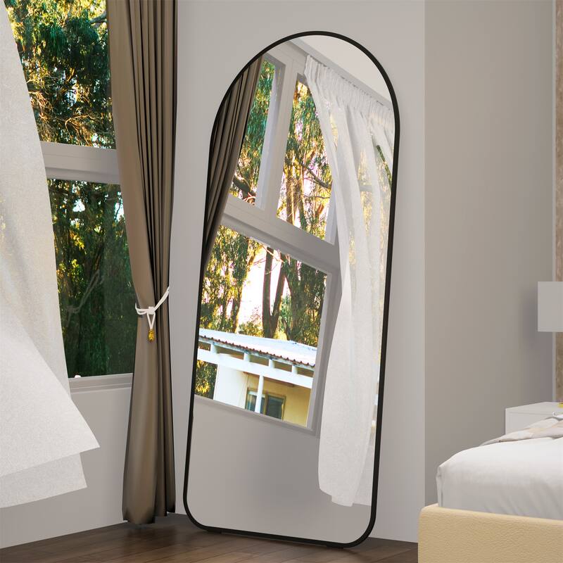 71"H Full Length Mirror with Metal Frame for Hair Salons