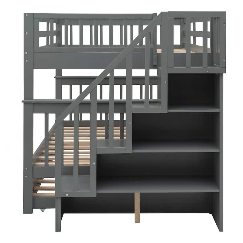 Versatile and Sturdy Bunk Bed with Extra Storage and Safety Features