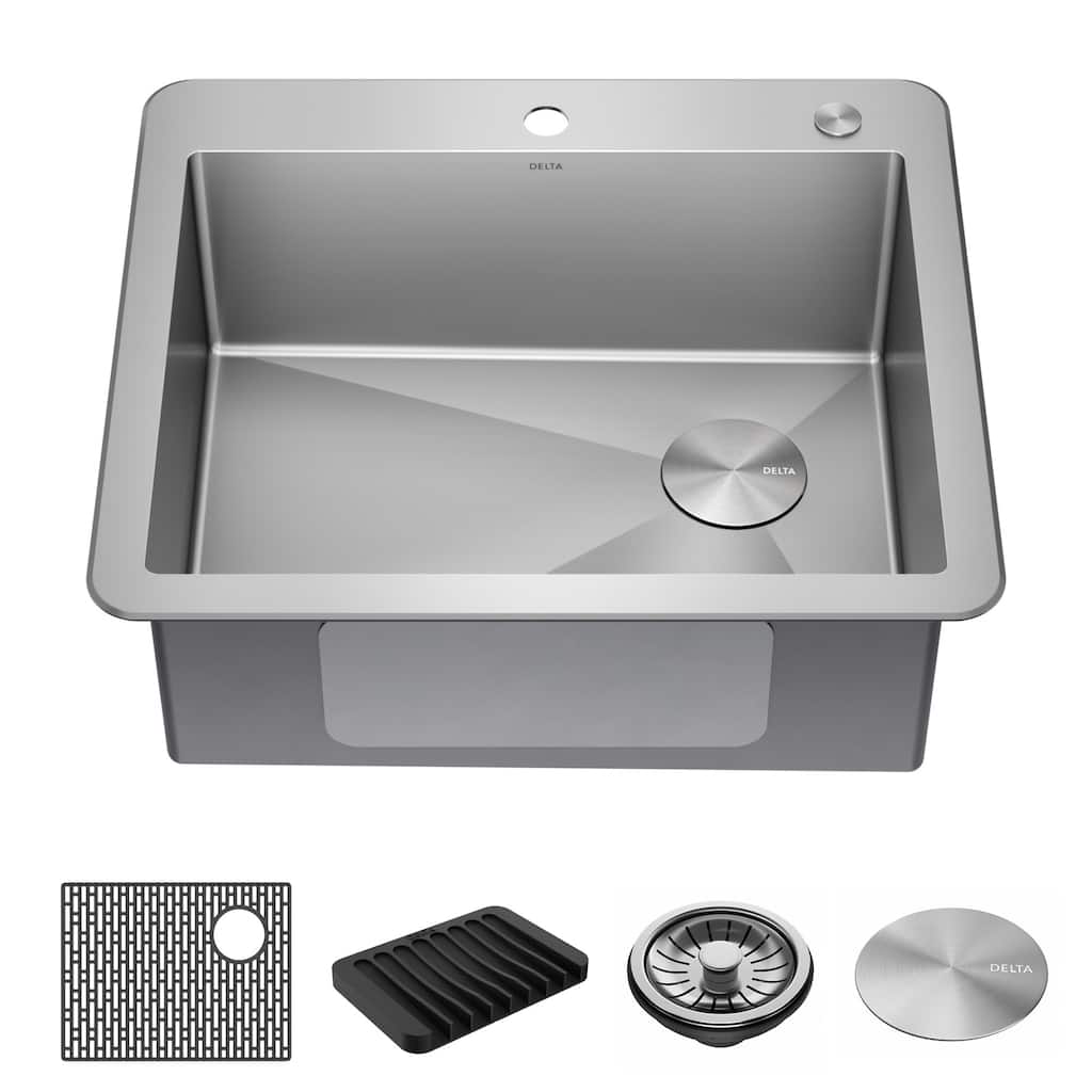 Delta 952138-T25S Marca 25" Undermount Single Basin Stainless Steel