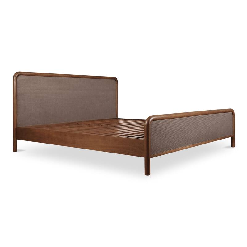 NADAAL STUDIOS West, Wooden Bed With Tatami Mat Headboard