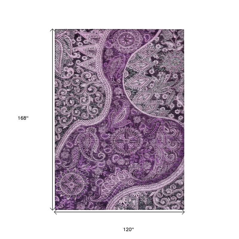 HomeRoots Floral Medallion Transitional Rectangle Outdoor Rug