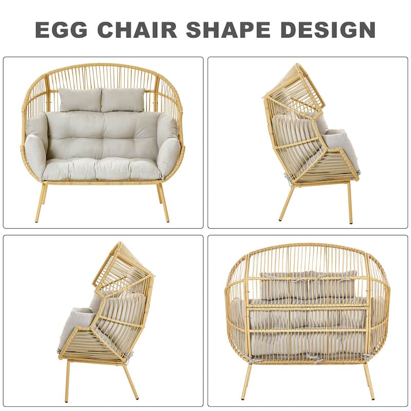 Pocassy Outdoor Egg Chair Garden Funiture
