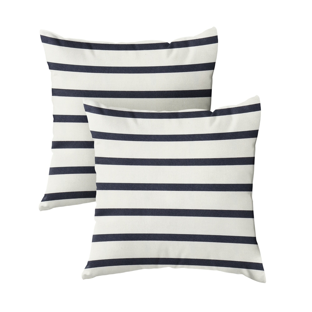 Sorra Home Sunbrella Outdoor Knife Edge Pillow Set of 2