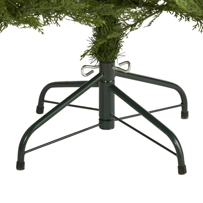 5ft. Fir Artificial Christmas Tree with 250 Warm White LED Lights and 578 Branches - Petite Holiday X-Mas Tree