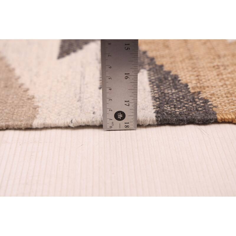 ECARPETGALLERY Flat-Weave Palas Denizli Tan Kilim - 5'4 x 7'6