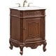 preview thumbnail 8 of 9, Elegant Lighting VF-1031-VW Berkshire 24" Free Standing Single Basin