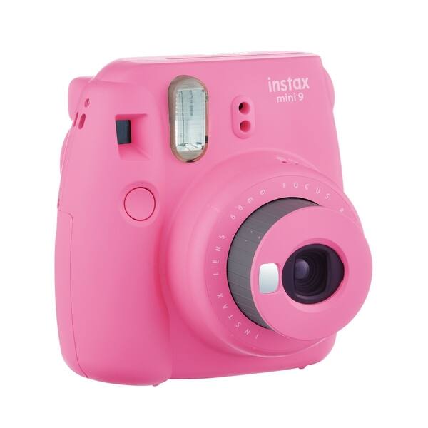 Shop Fujifilm Instax Mini 9 Instant Camera Pink W Instax Film Twin Pack Overstock 30126627