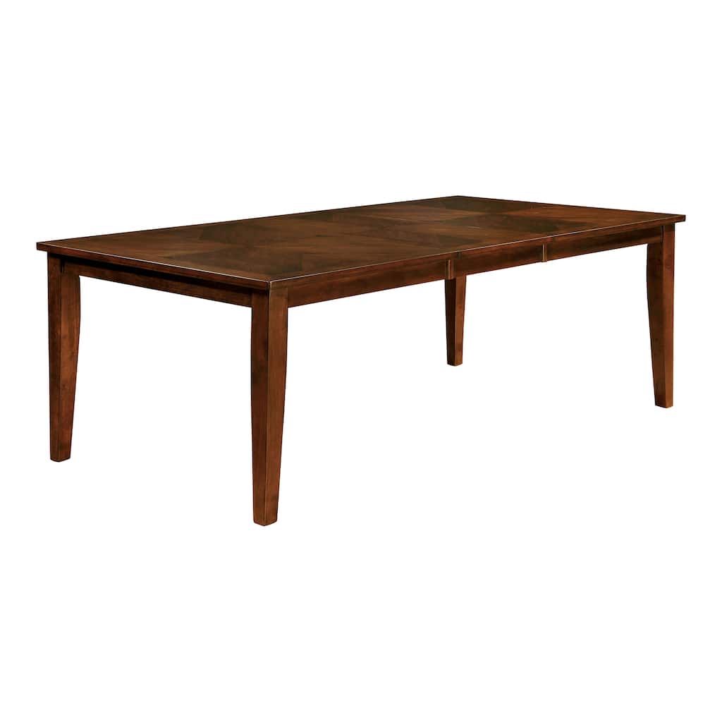 Furniture of America Pons Cherry 78-inch Wood Expandable Dining Table