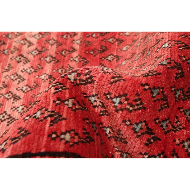 ECARPETGALLERY Hand-knotted Andelz Red Wool Rug - 3'2 x 9'10