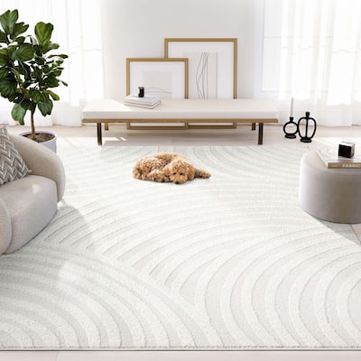 Abani Rugs Nomad Collection NOM160 Linear Curves Area Rug