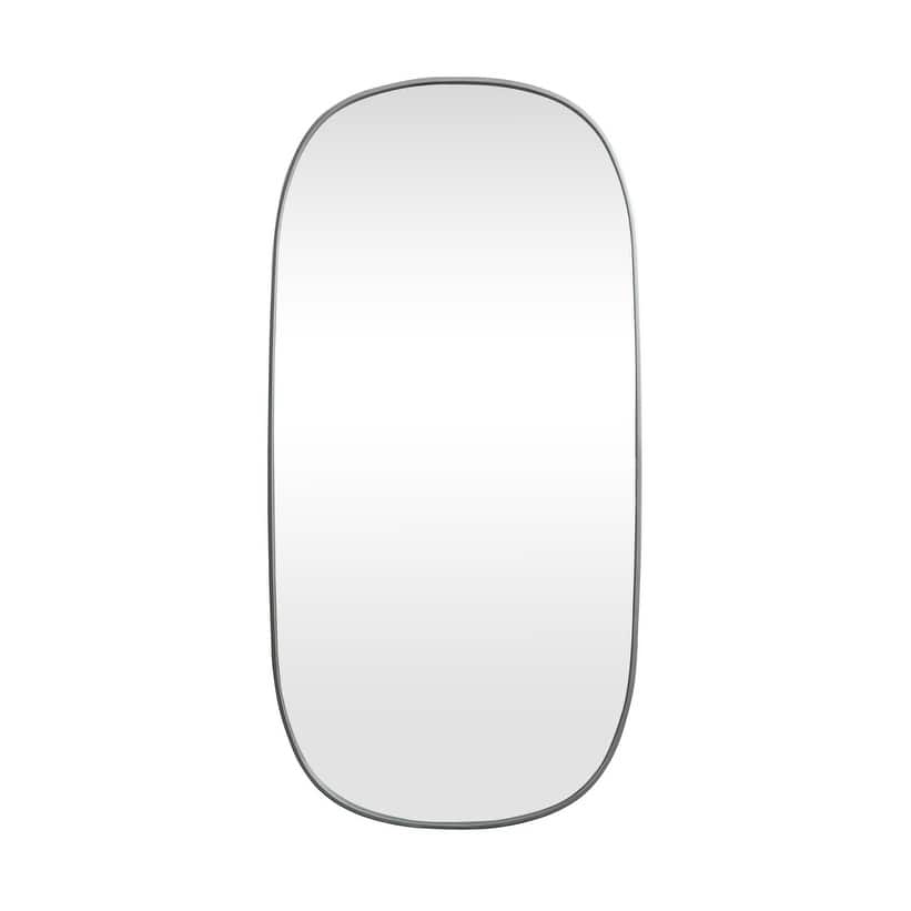 Indigo Home Metal Frame Oval Mirror 30x60 Inch