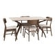 preview thumbnail 23 of 77, Fausett Mid-Century Modern 5 Piece Dining Set by Christopher Knight Home