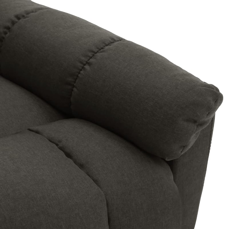 vidaXL Massage Recliner Electric Massaging Recliner Chair for Elderly Fabric - 28.1" x 38" x 39.6"