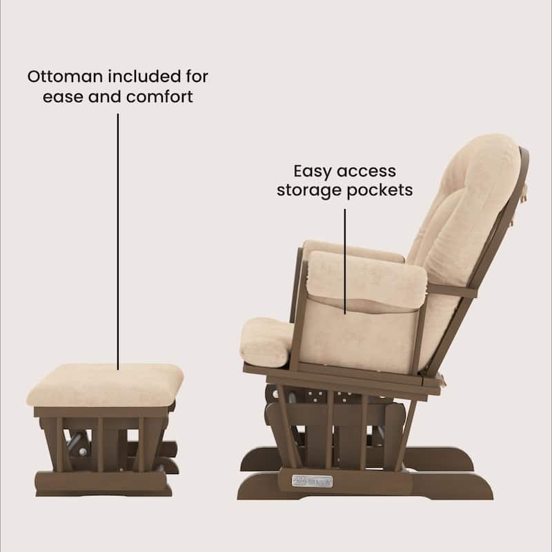 Child Craft Tranquil Glider Rocker and Ottoman Set