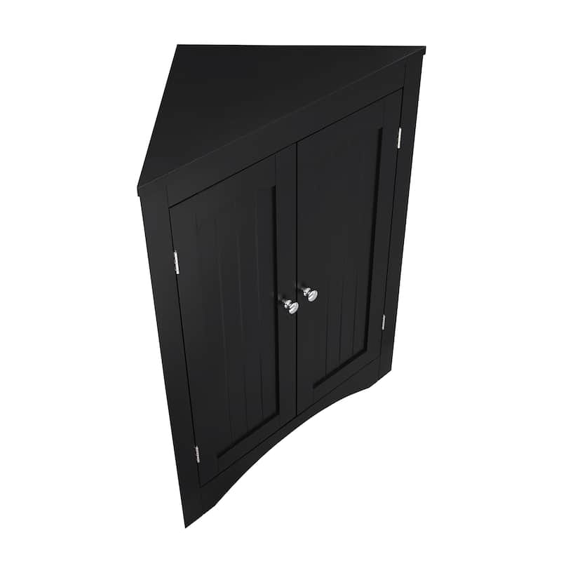 Triangle Corner Bathroom Cabinet with Shelf