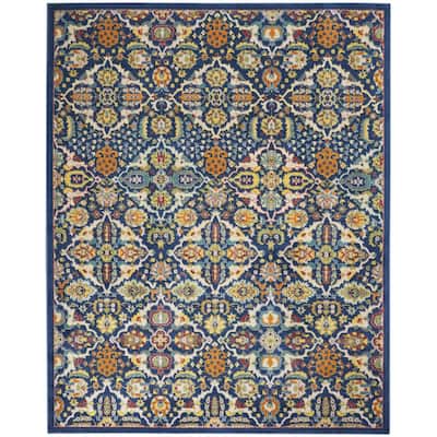 Power Loomed Floral Area Rug