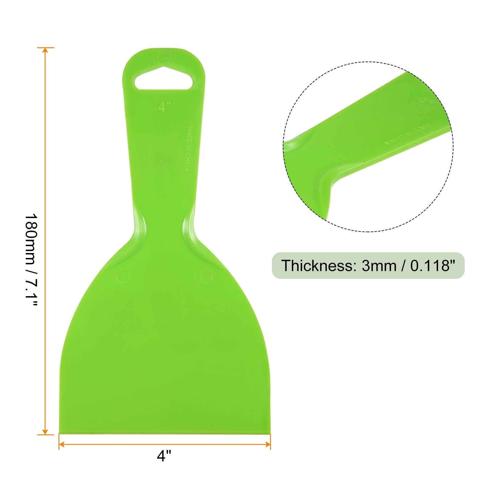 Putty Scraper Thin Flexible Plastic Putty Knives for Taping Drywall Spread Paint Wall Scratching