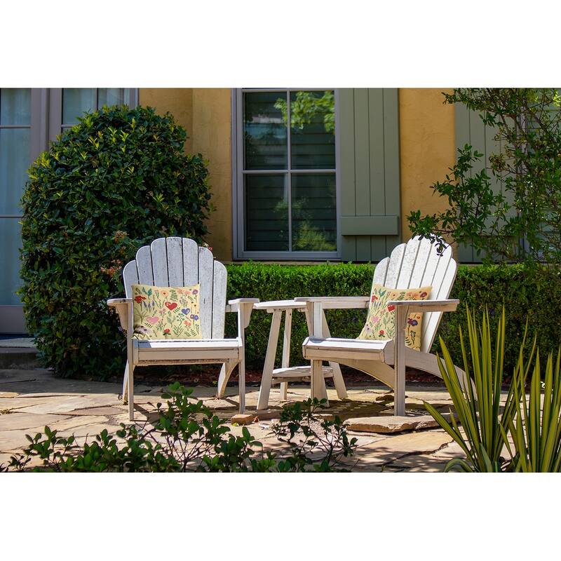 Valentine Garden Indoor/Outdoor Throw Pillow