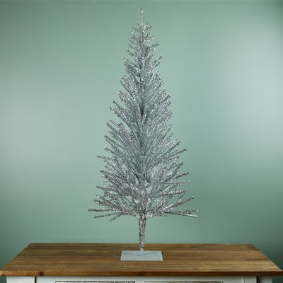 Tinsel Pine Artificial Christmas Tree - 4’ - Unlit