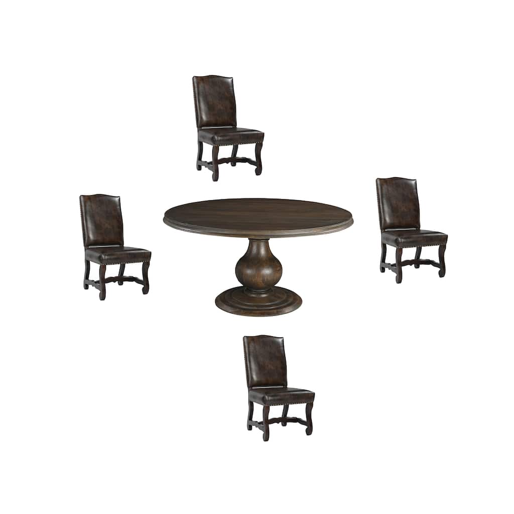 Willow 5-piece Solid Wood Dining Set