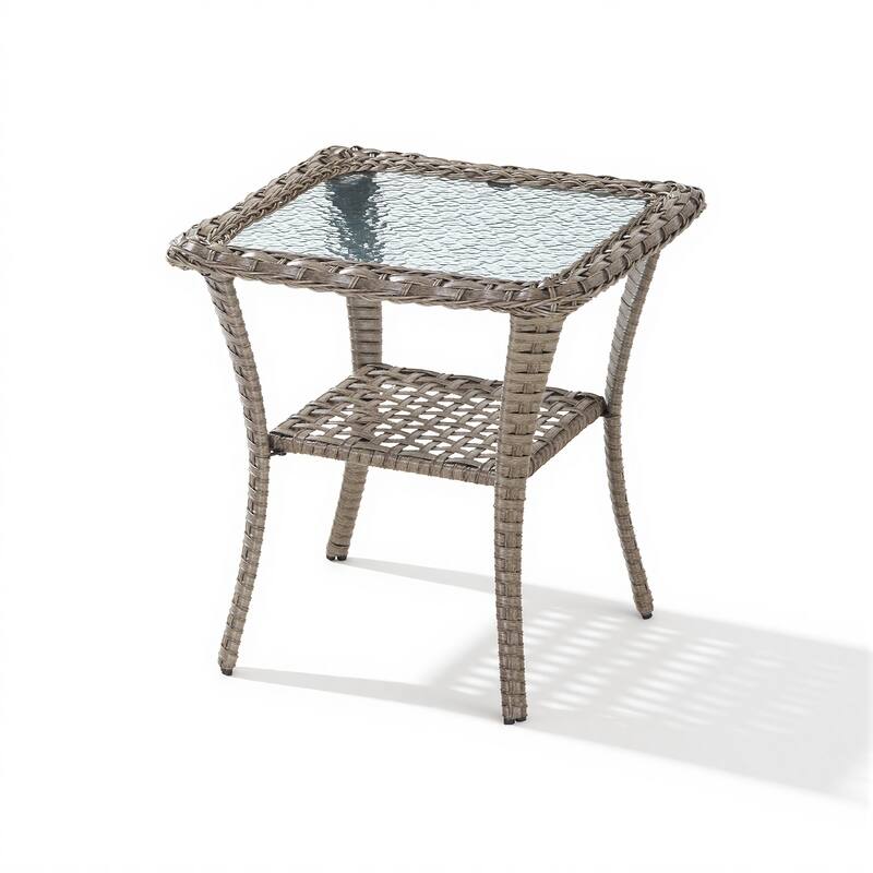 Pocassy Outdoor Patio Side Tables End Table for Swivel Chair