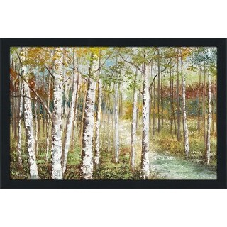 "Warm Spice Birch Path" by Nan Print on Acrylic - Bed Bath & Beyond ...