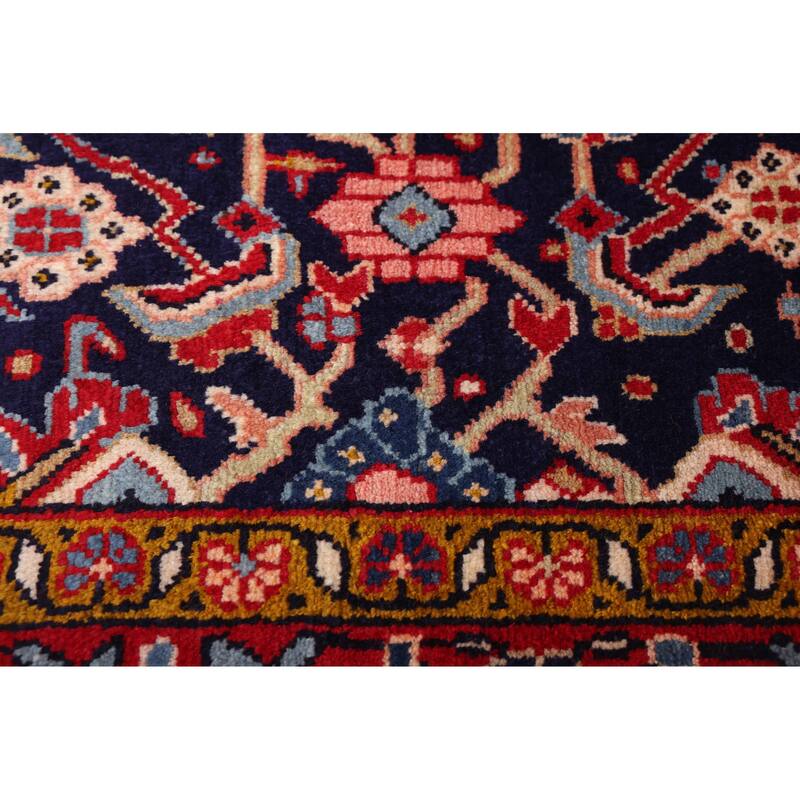 ECARPETGALLERY Hand-knotted Andelz Dark Navy Wool Rug - 3'5 x 10'8