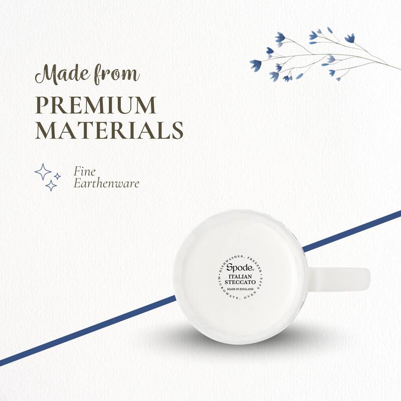 Spode Set of 4 Steccato Stripe Mugs - 12 oz