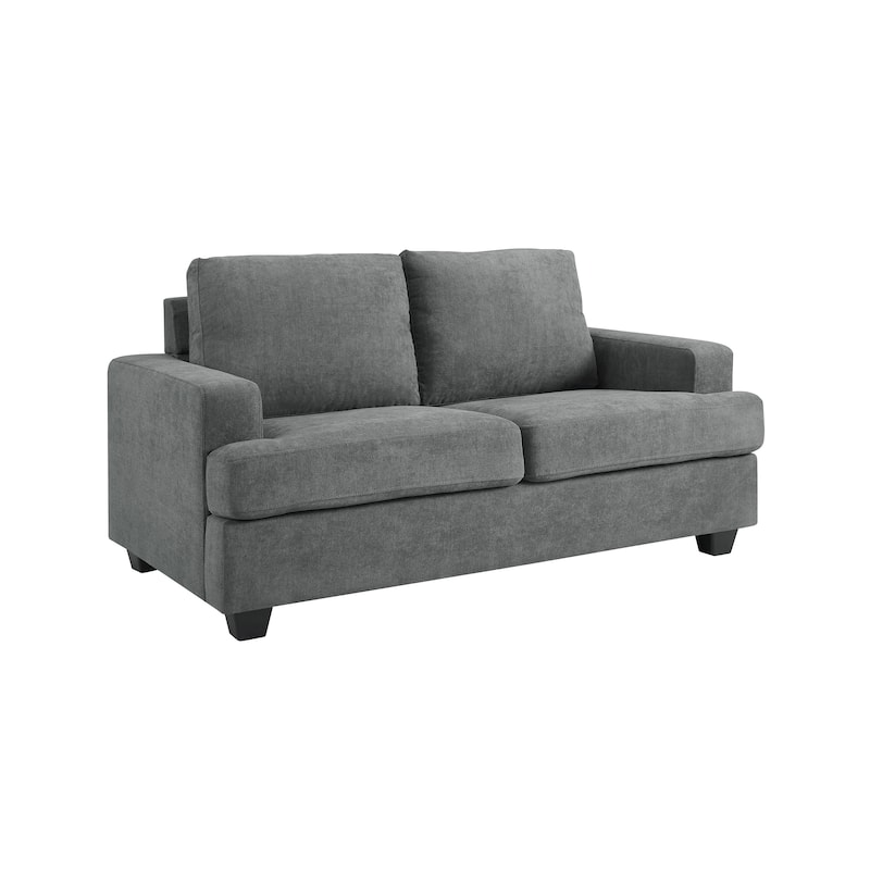 Thomas Grey Upholstered Modern Living Room Loveseat