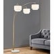 preview thumbnail 8 of 15, Broadway 3-light 4-way Switch Arch Floor Lamp