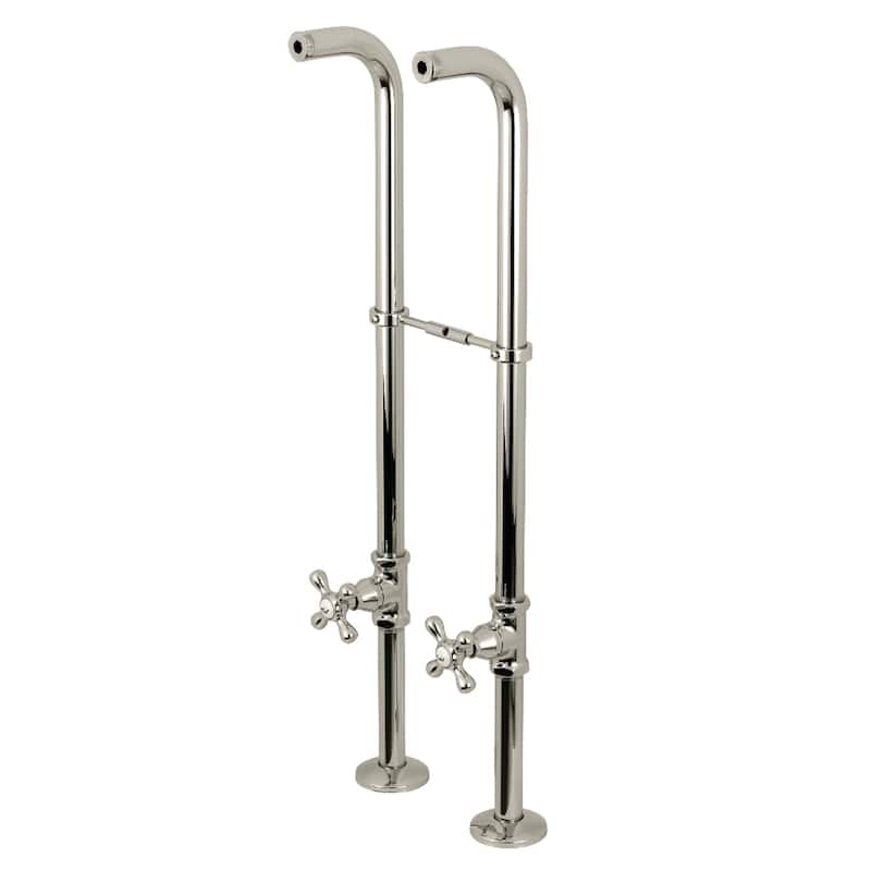 Kingston Freestanding Supply Line with Stop Valve and Handle