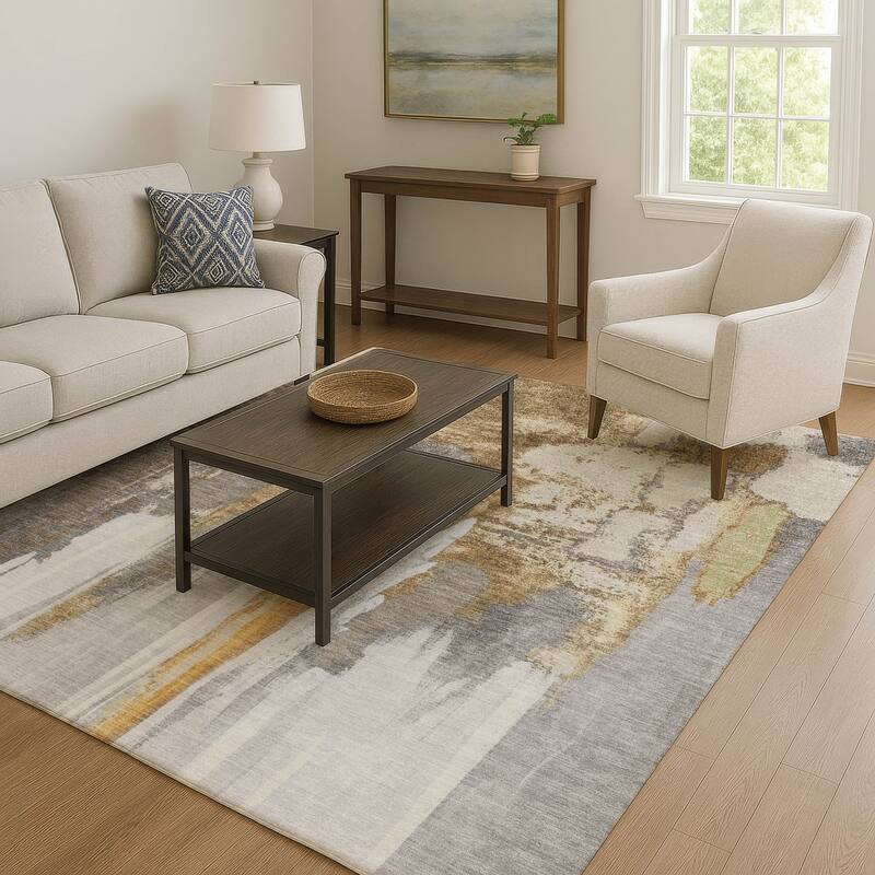Premium Washable Super Soft Abstract Glam Mayfield Rug