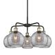 Option Black Antique Brass / Light Smoke Deco Swirl
