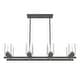 preview thumbnail 5 of 10, Hunter Hartland 8-Light Linear Chandelier - Dining Room, Kitchen Island - Modern Farmhouse, Industrial, Contemporary
