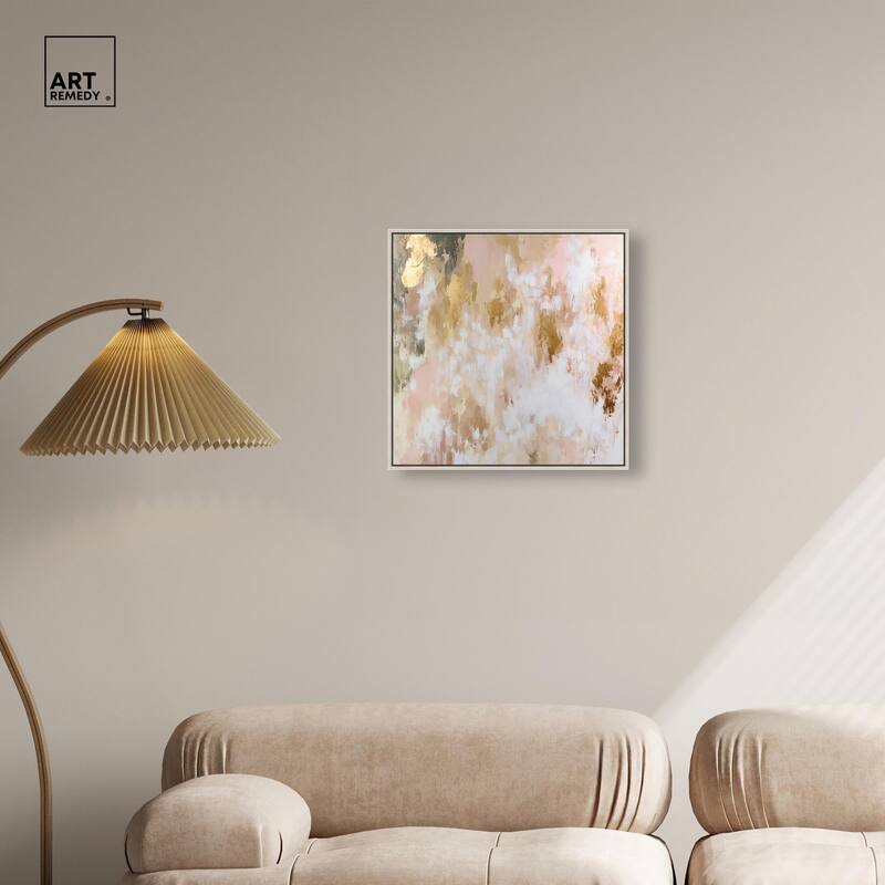 Golden Glimmer Gesture III Canvas by Art Remedy