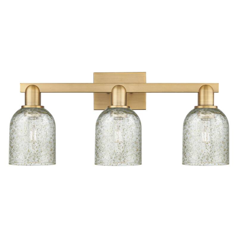 Innovations Lighting 716-3W-11-24 Caledonia Vanity Caledonia 3 Light - Brushed Brass / Mica