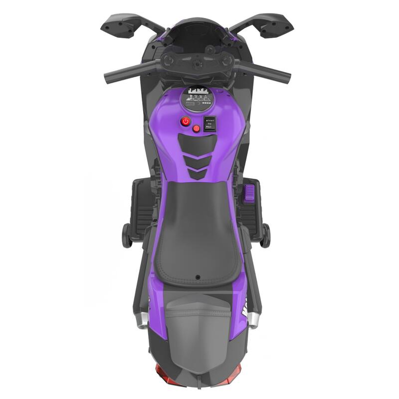 12V Kids Motorcycle, Battery Powered Ride On Bike with Lights Wheels and Bluetooth Music, Christmas Gift for Boys & Girls