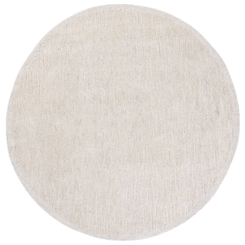 SAFAVIEH Handmade Ebony Iina Wool Rug - Green/Ivory - 6' Round