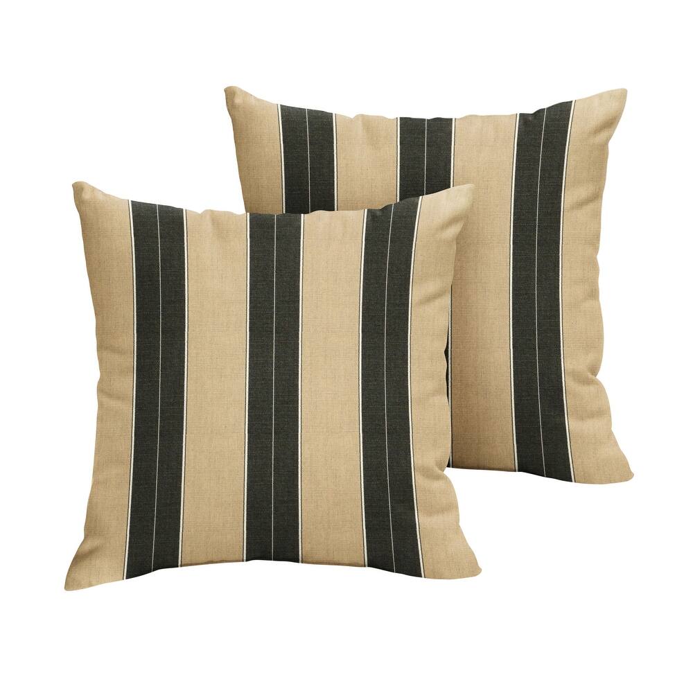 Sorra Home Sunbrella Outdoor Knife Edge Pillow Set of 2