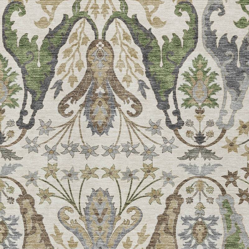 HomeRoots Floral Transitional Rectangle Outdoor Rug