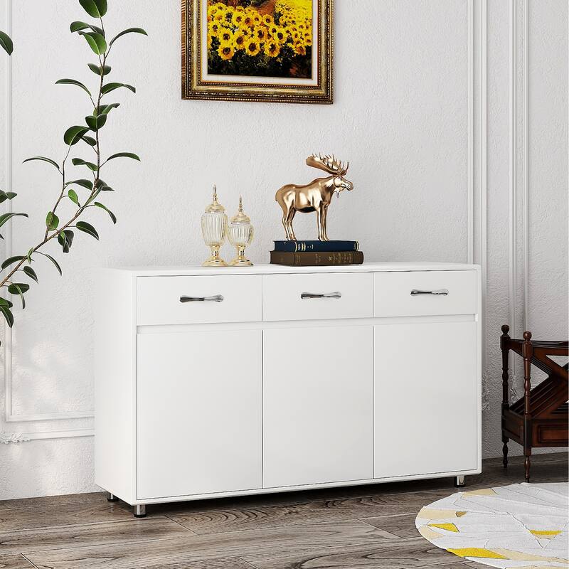 Modern Storage Cabinet with 3 Doors and 3 Drawers for Dining Room, Living Room