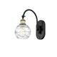 Option Black Antique Brass / Clear Deco Swirl