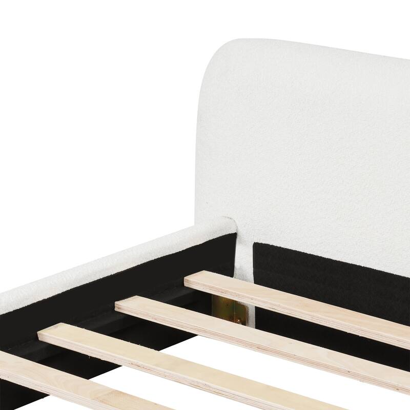 [Cozy White Bouce Upholstered Bed] - A Dreamy Addition to Your Bedroom