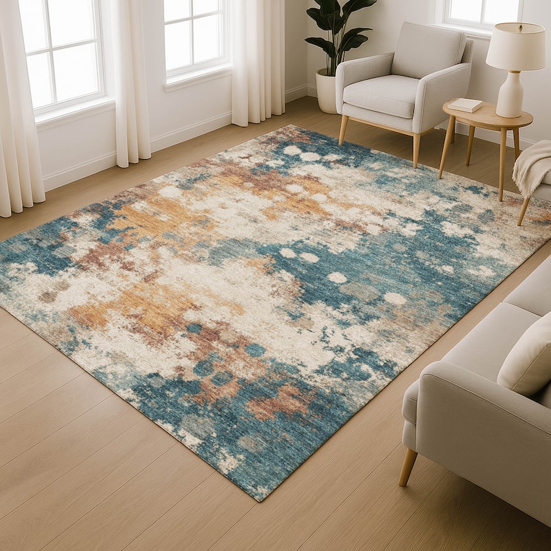 Premium Washable Super Soft Modern Splatter Mayfield Rug
