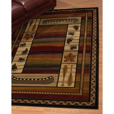 Copper Grove Bellflower Oars & Canoe Area Rug
